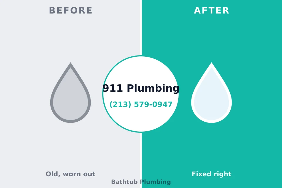 Before and after: plumbing repair Montgomery, WV